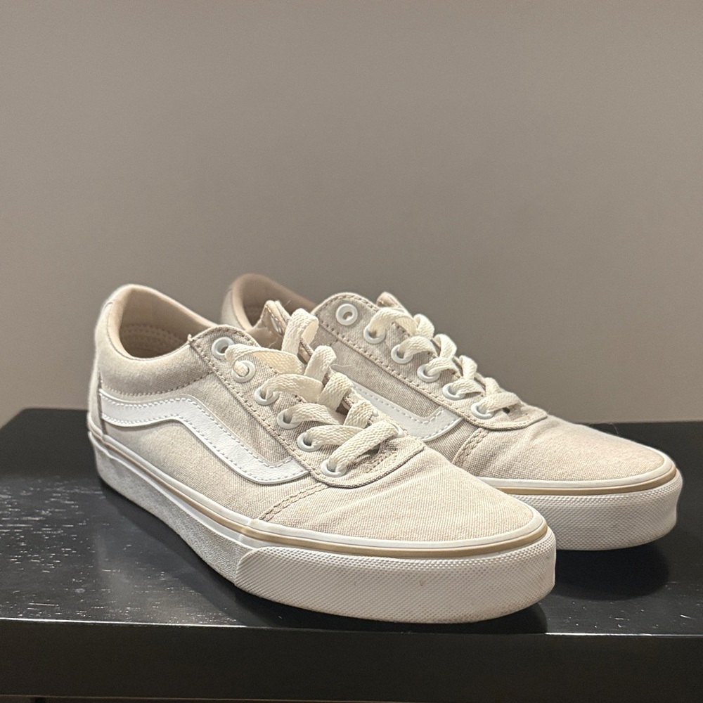 Vans Off-White Canvas Sneakers